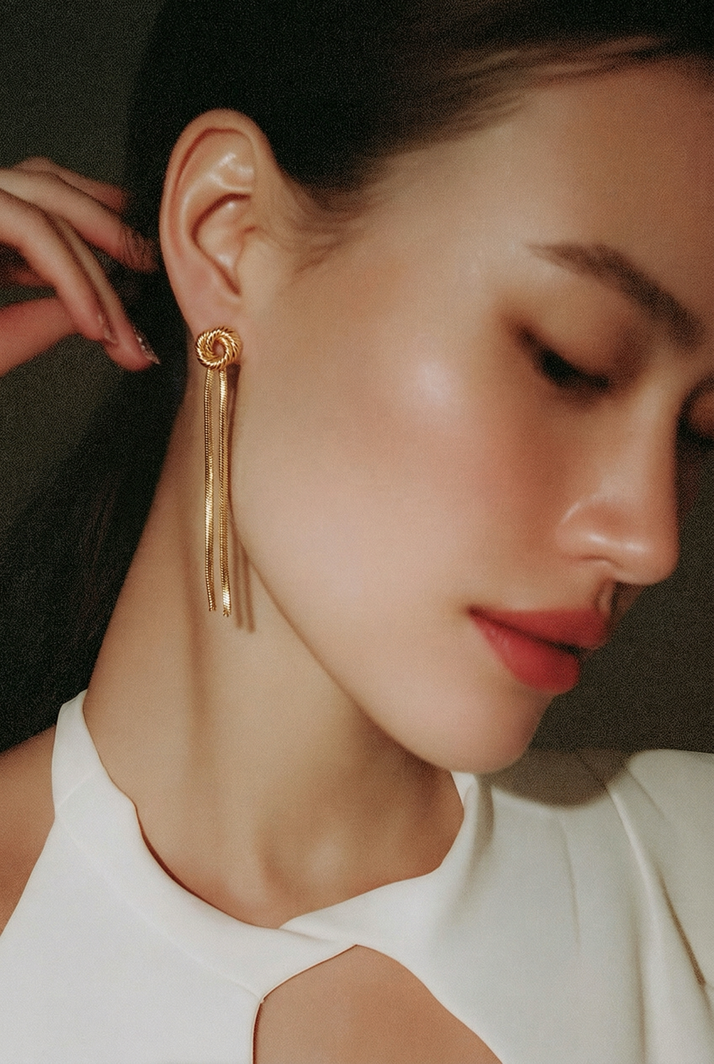 Boucles d'oreilles pendantes Serptantin