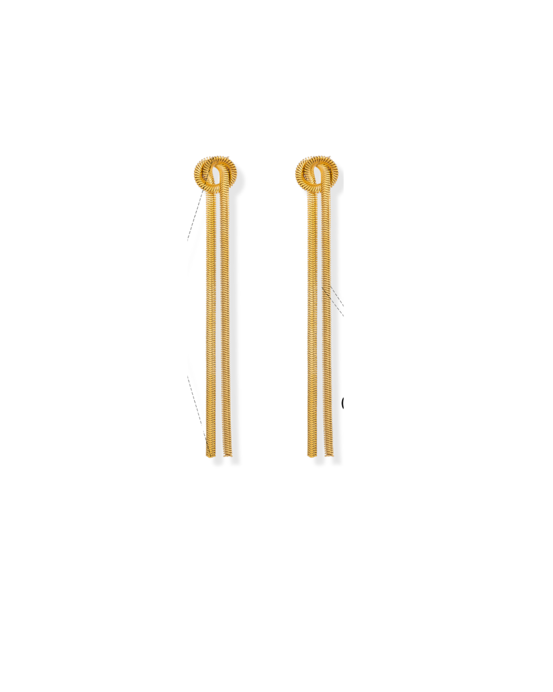 Boucles d'oreilles pendantes Serptantin