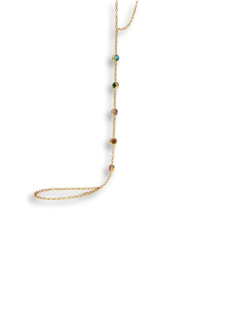 Chaîne de main Krystal multicolore